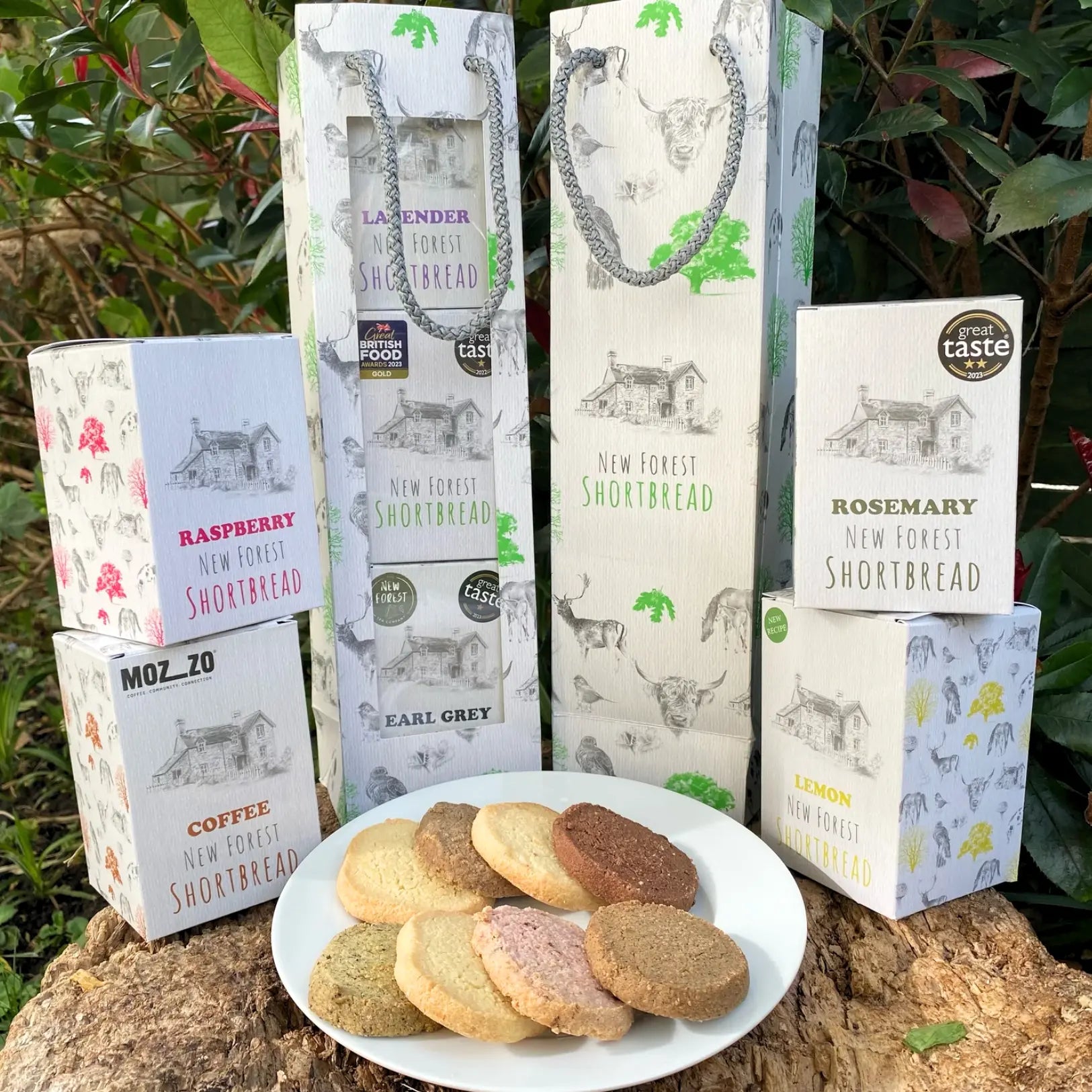 New Forest Shortbread Gift Bags | Flavoured Shortbread | Biscuit Gifts | Lemon Shortbread