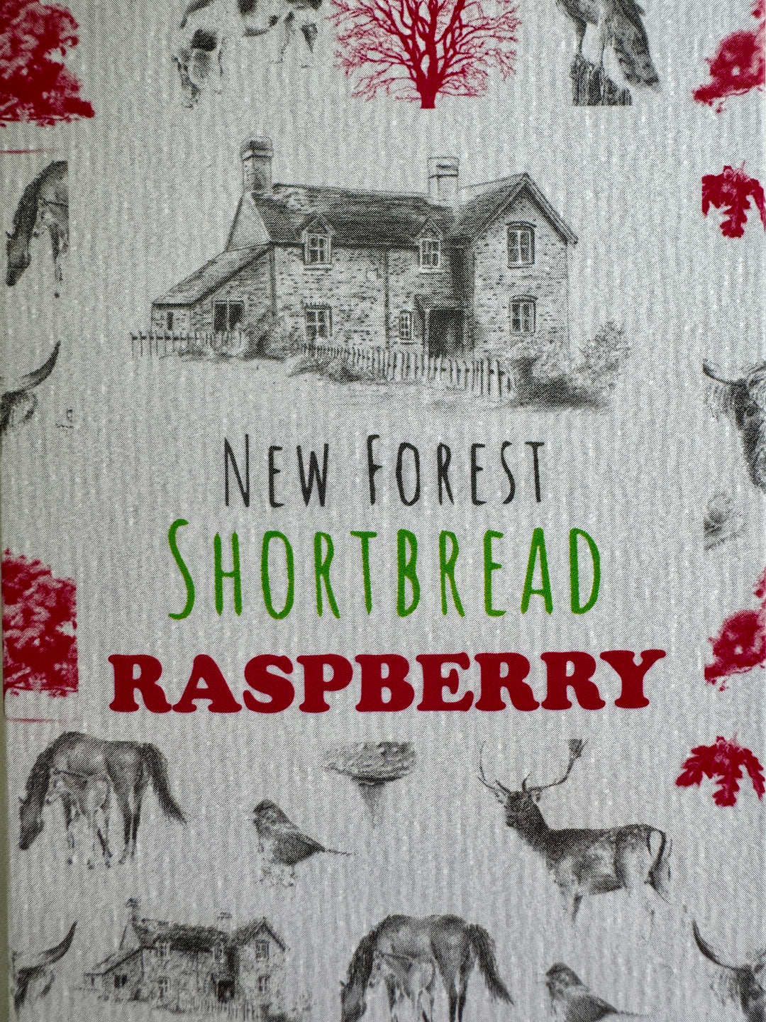 Raspberry Flavoured New Forest Shortbread - Box of 8