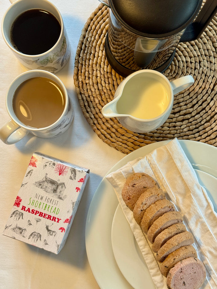 Raspberry Flavoured New Forest Shortbread - Box of 8