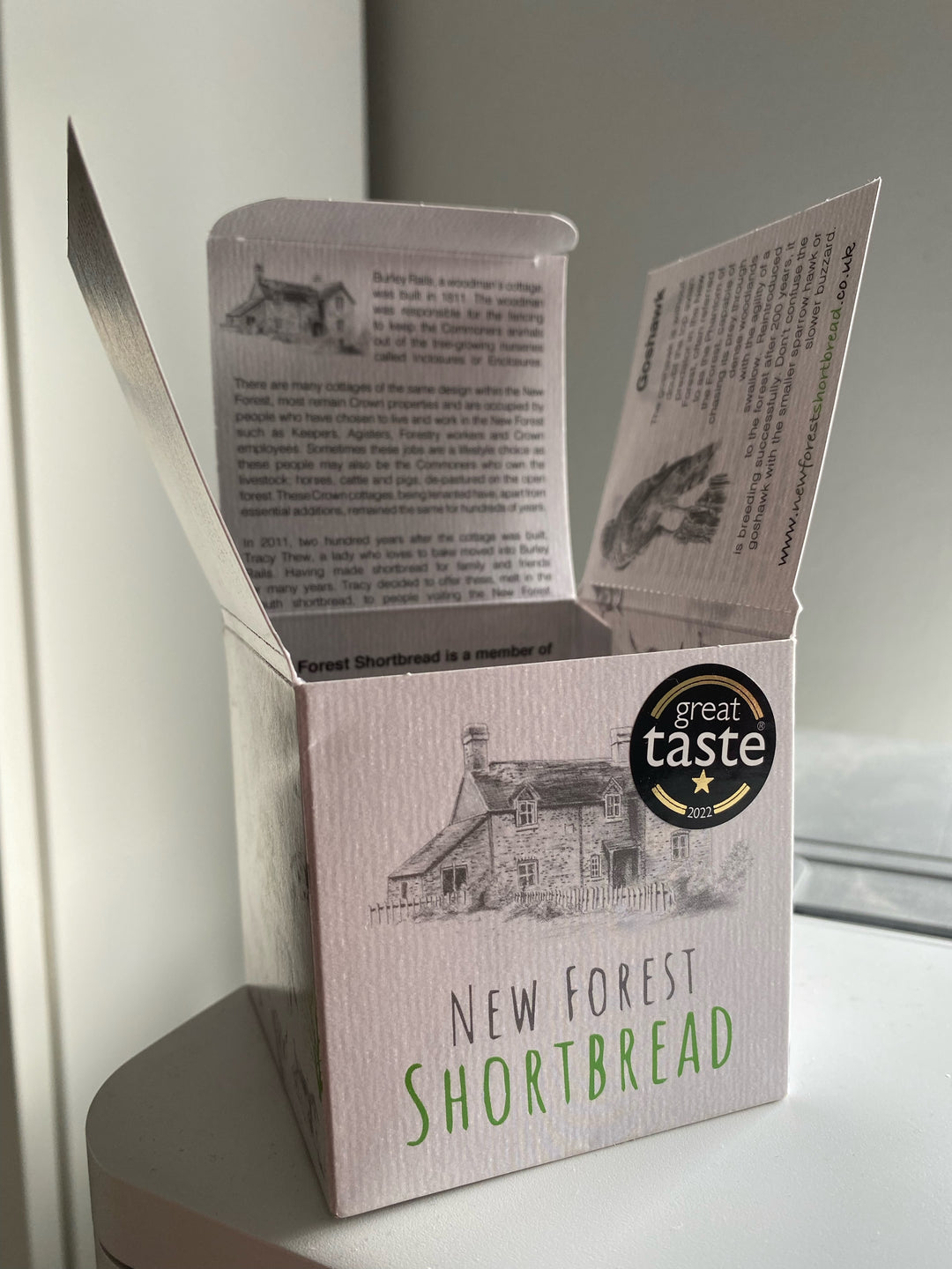 New Forest Shortbread boxes...