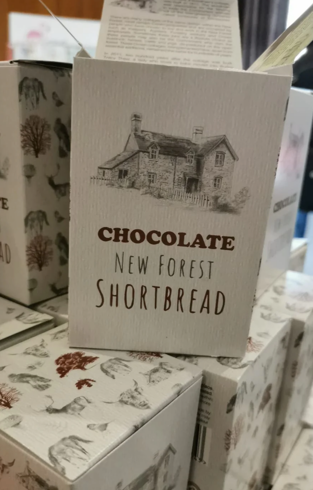 Chocolate flavoured New Forest Shortbread