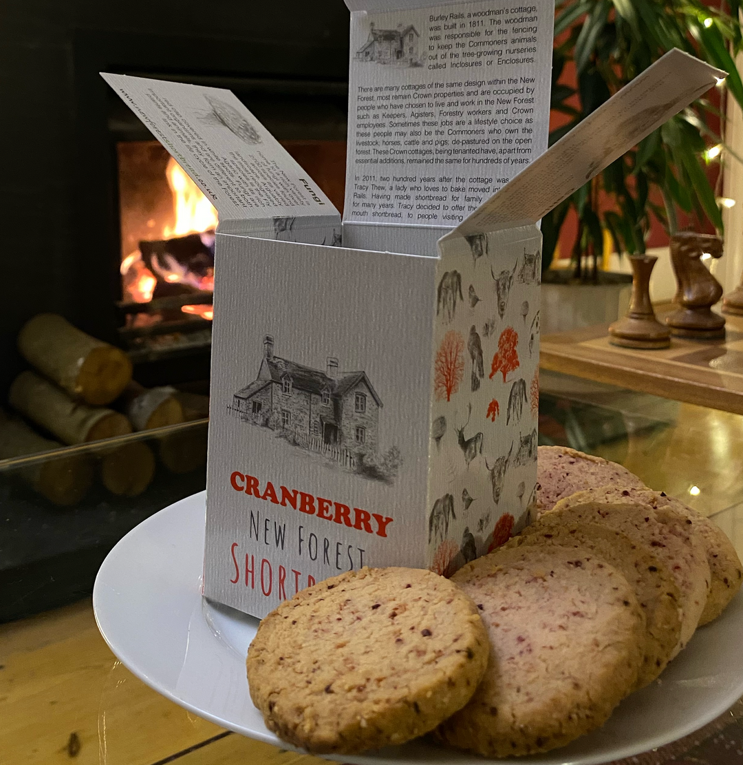 Cranberry flavoured New Forest Shortbread