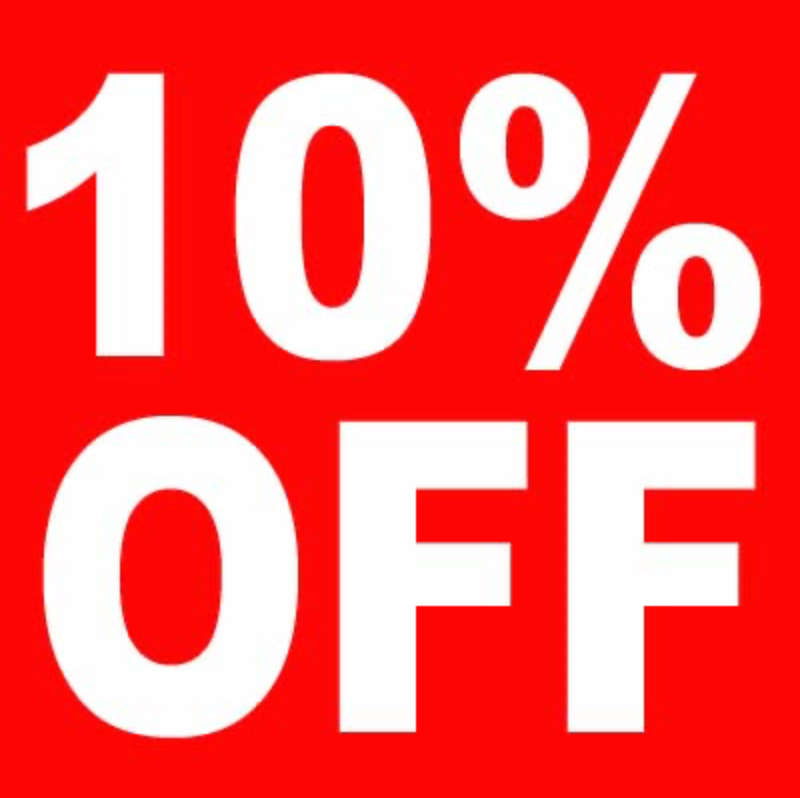 10% off!