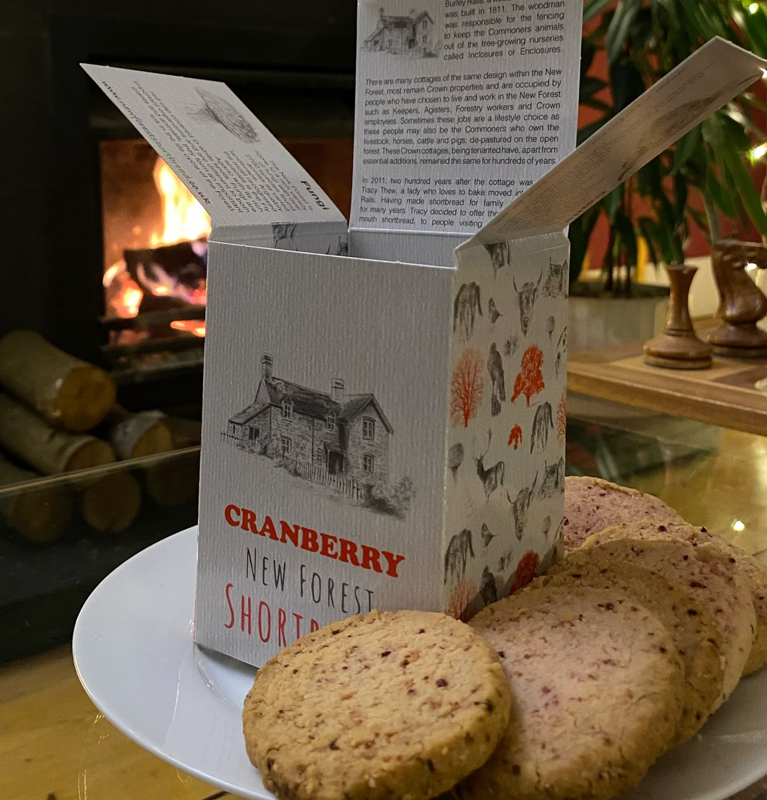 Cranberry flavoured New Forest Shortbread
