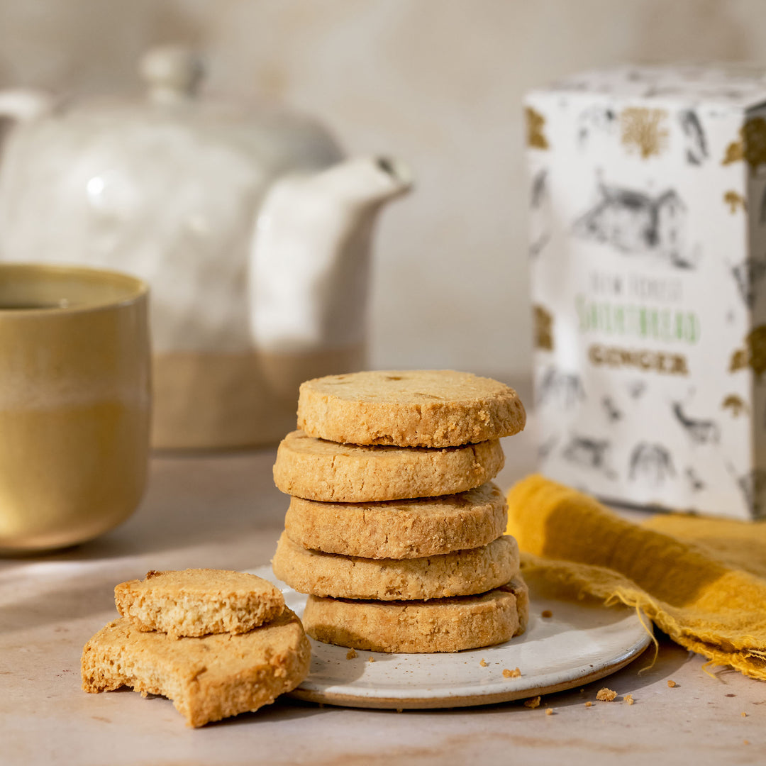 Ginger Flavoured New Forest Shortbread - Box of 8