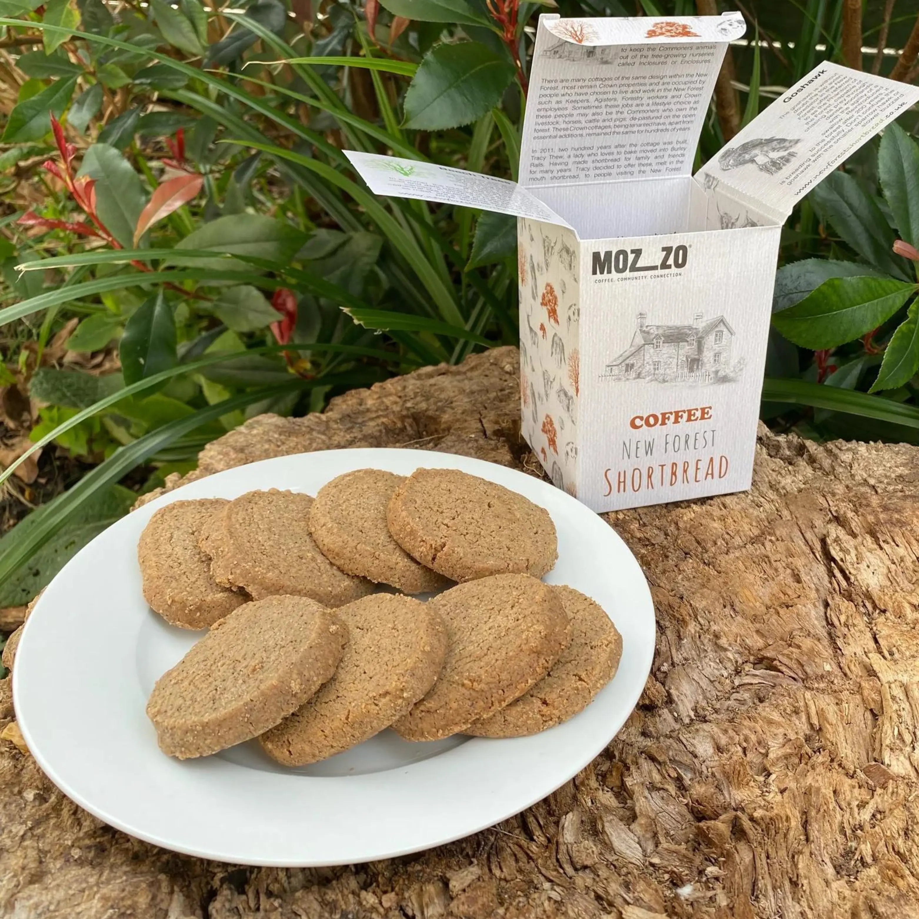 Coffee Flavoured New Forest Shortbread - Box of 8
