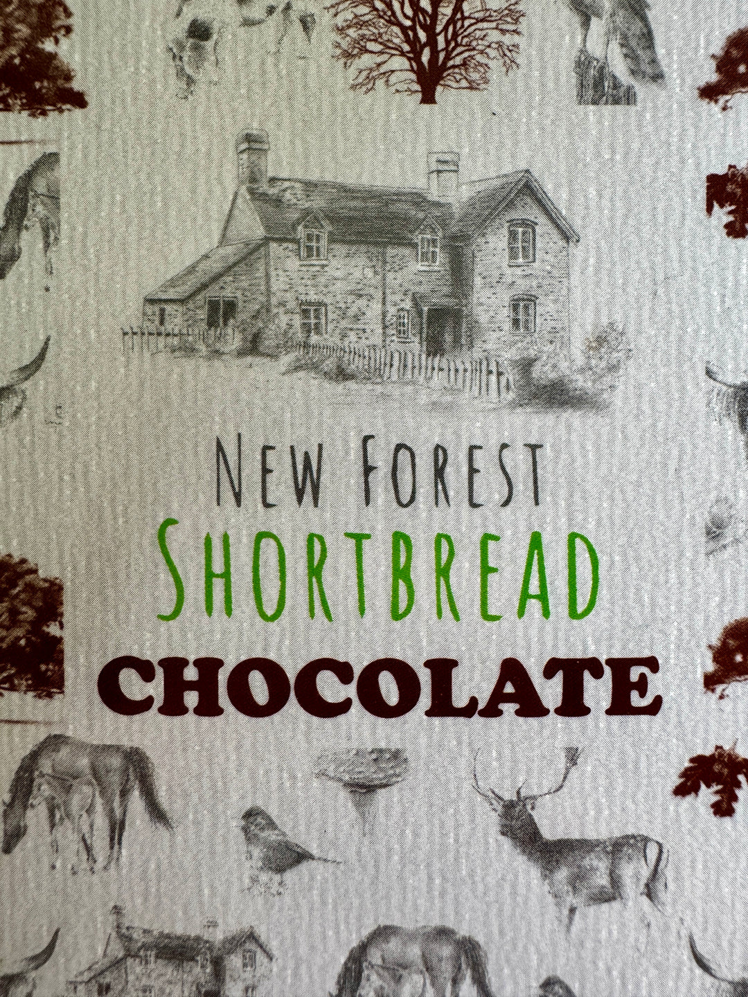 Chocolate Flavoured New Forest Shortbread - Box of 8