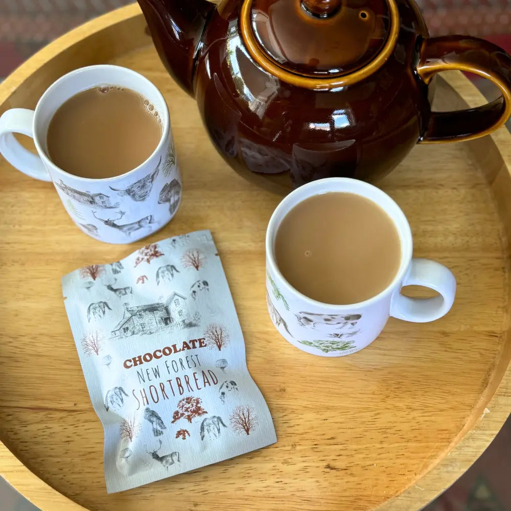 Chocolate Flavoured New Forest Shortbread - Snack Pack (2 Pieces)
