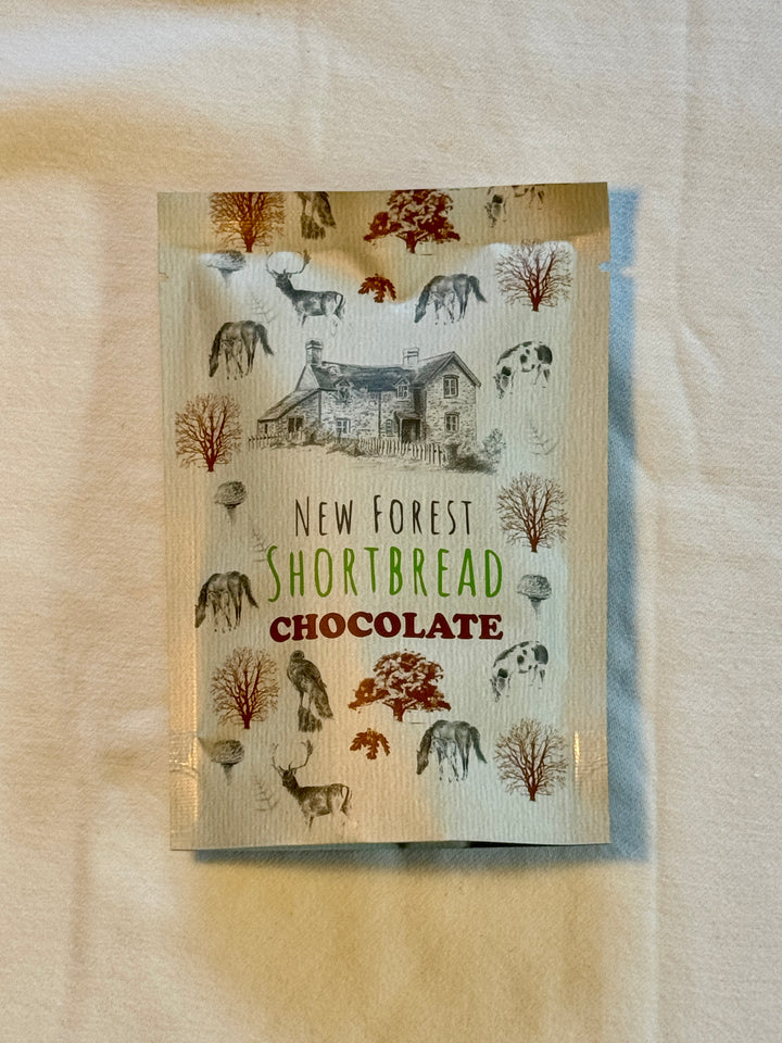 Chocolate Flavoured New Forest Shortbread - Snack Pack (2 Pieces)