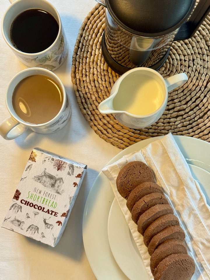 Chocolate Flavoured New Forest Shortbread - Box of 8