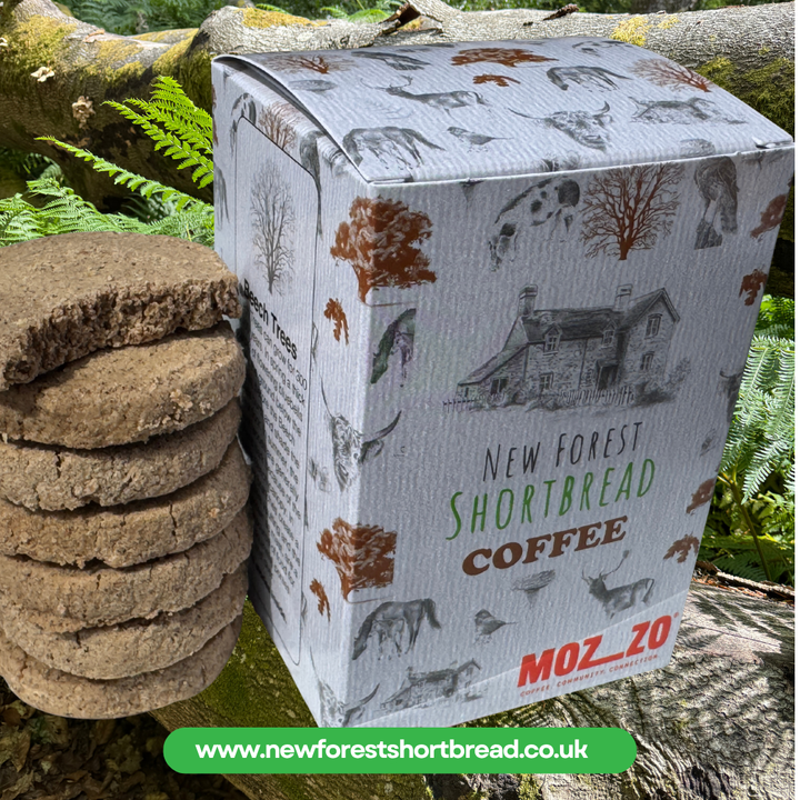 Coffee Flavoured New Forest Shortbread - Box of 8