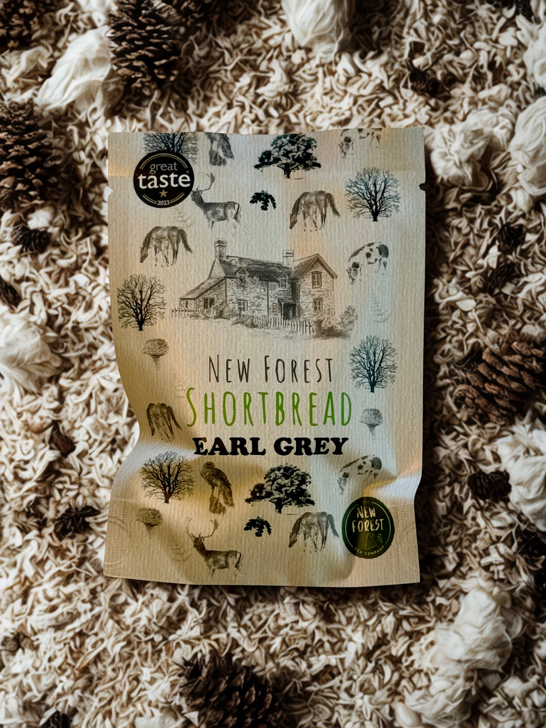Earl Grey Flavoured New Forest Shortbread - Snack Pack (2 Pieces)