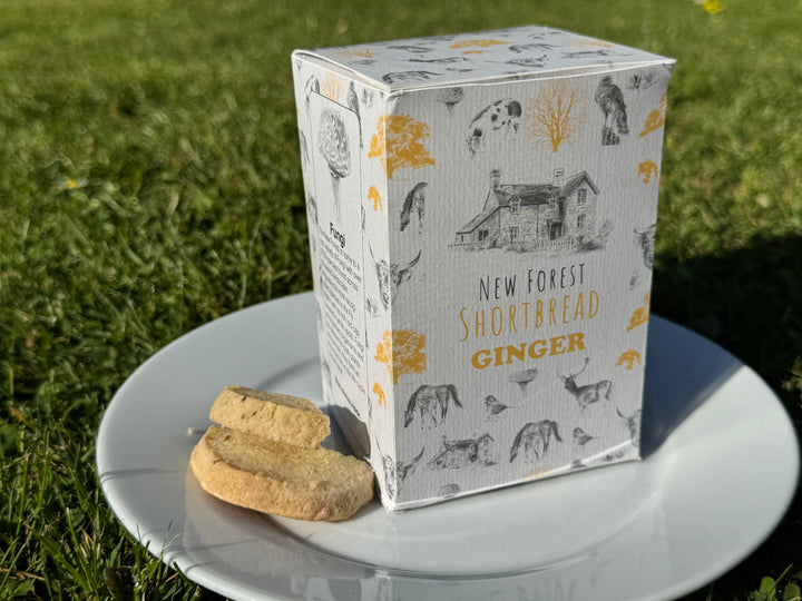 Ginger Flavoured New Forest Shortbread - Box of 8