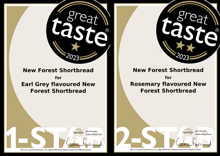 Earl Grey Flavoured New Forest Shortbread - Snack Pack (2 Pieces)