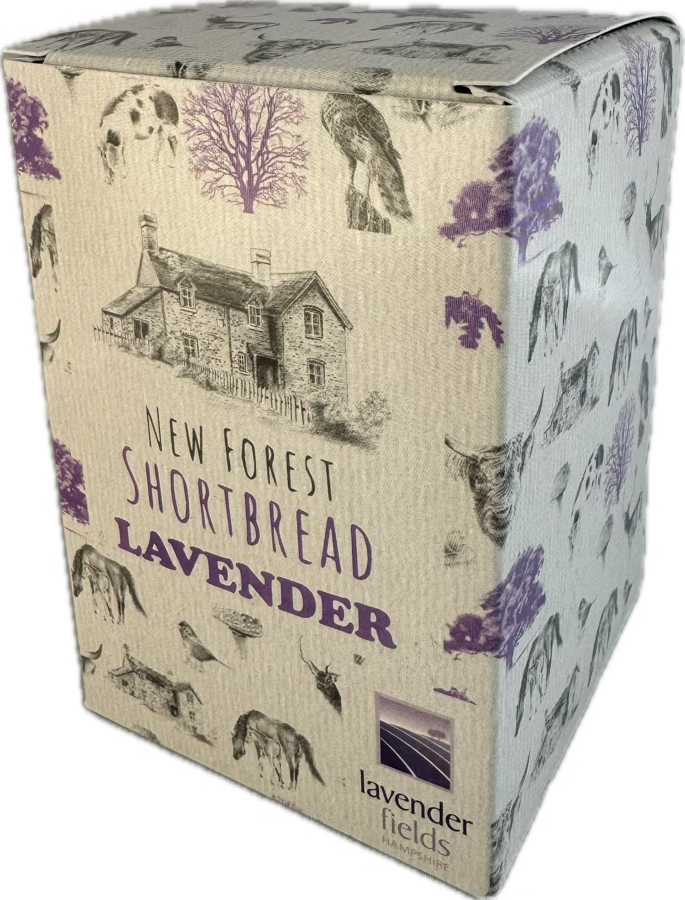 Lavender Flavoured New Forest Shortbread - Box of 8