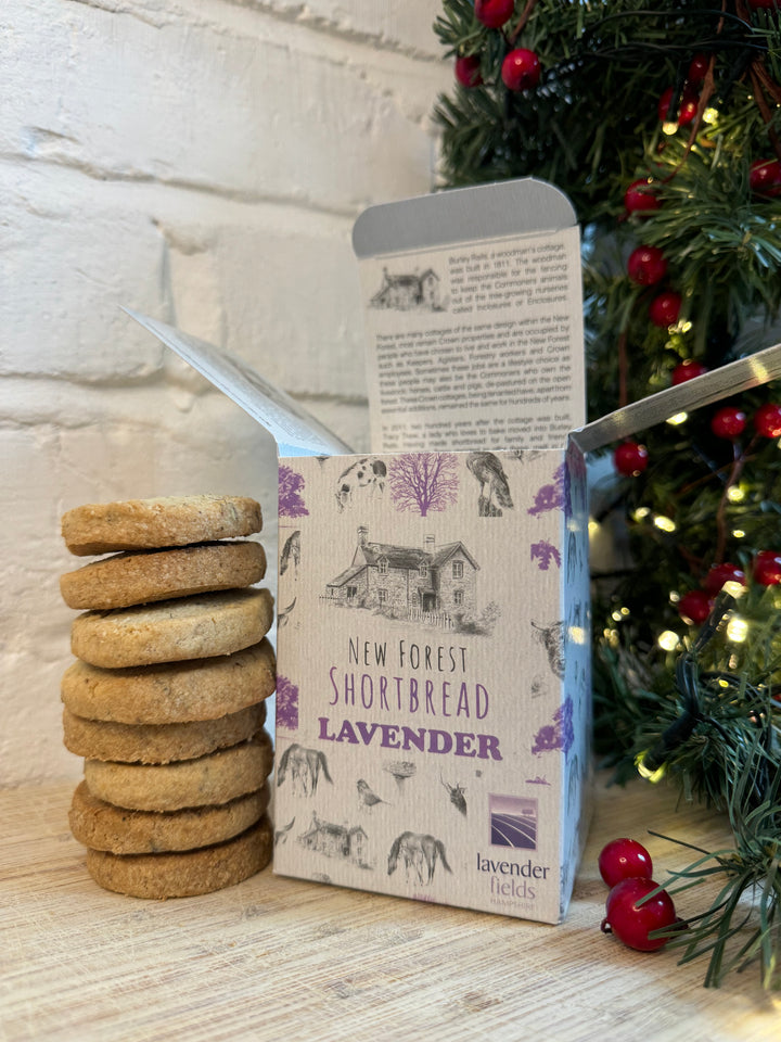 Lavender Flavoured New Forest Shortbread - Box of 8