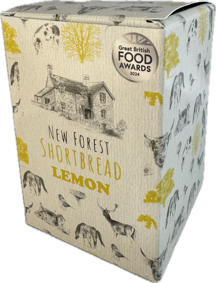 Lemon Flavoured New Forest Shortbread - Box of 8