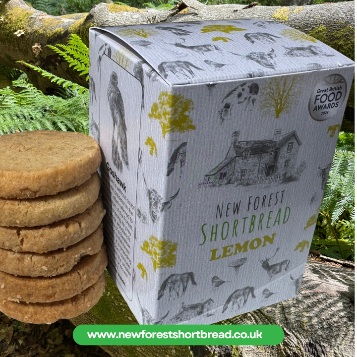 Lemon Flavoured New Forest Shortbread - Box of 8