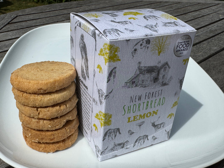 Lemon Flavoured New Forest Shortbread - Box of 8