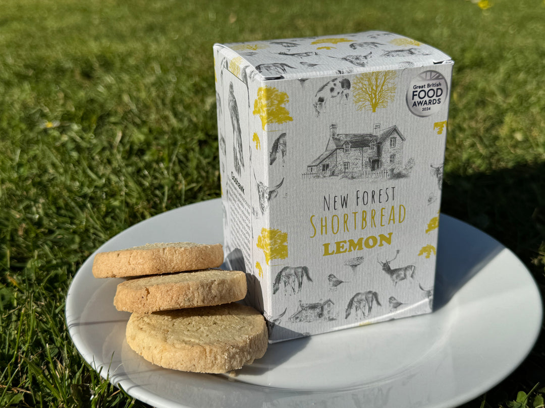 Lemon Flavoured New Forest Shortbread - Box of 8