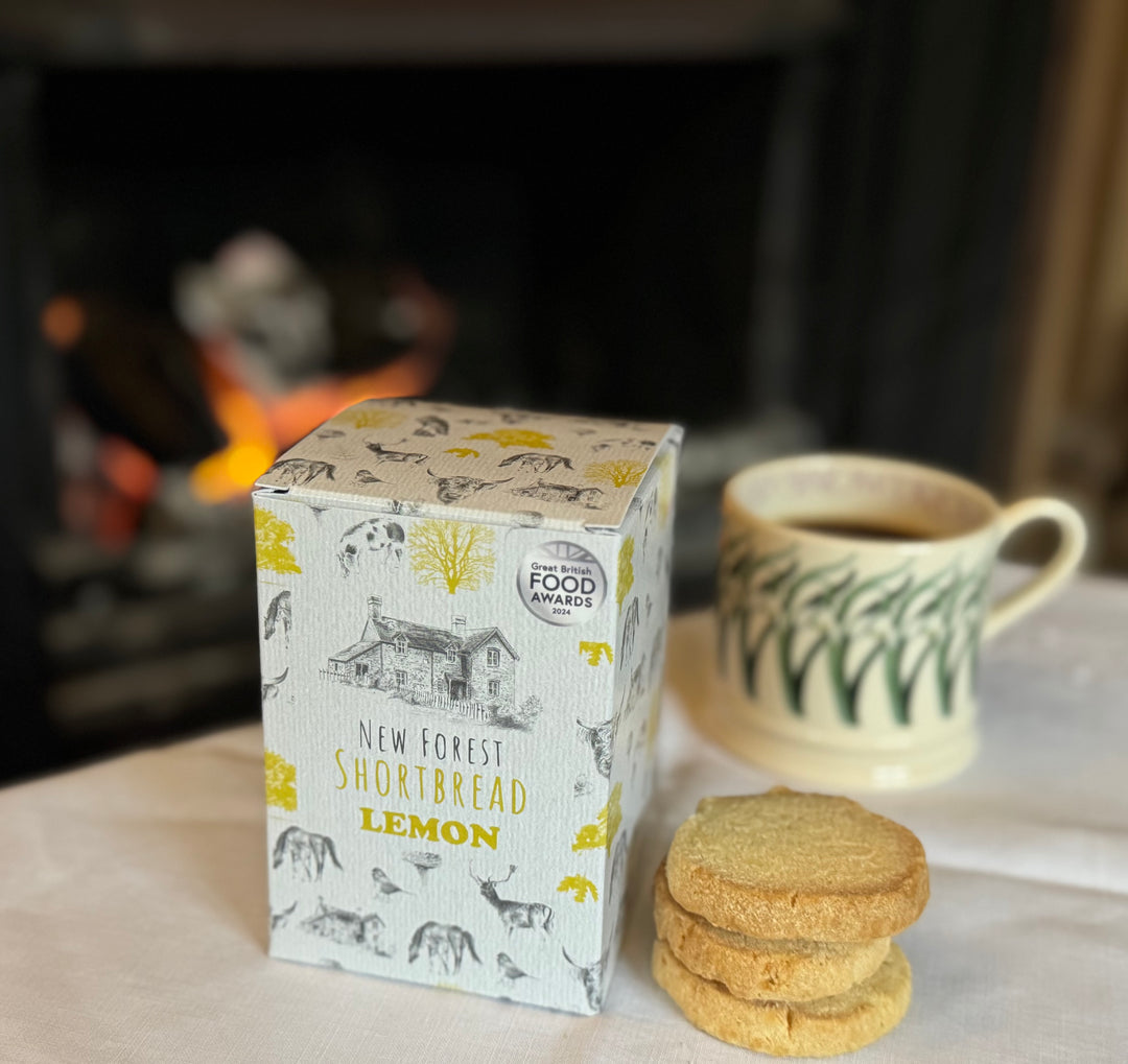 Lemon Flavoured New Forest Shortbread - Box of 8
