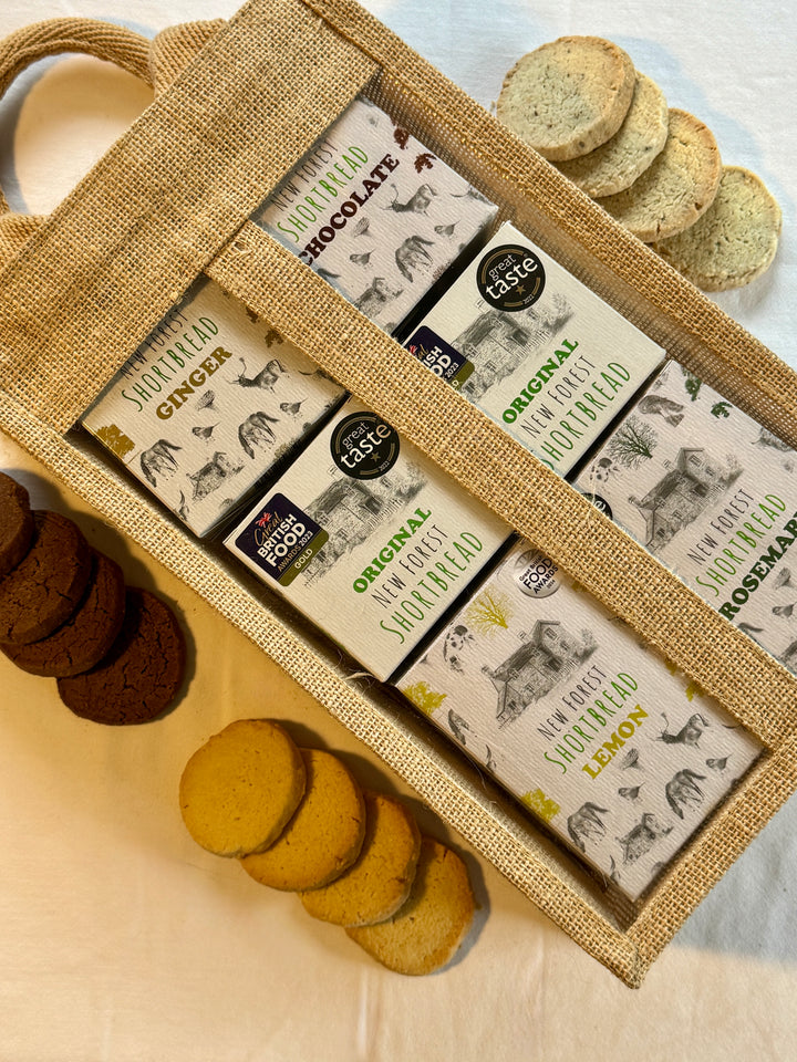 New Forest Shortbread Double Jute Bag Bundle