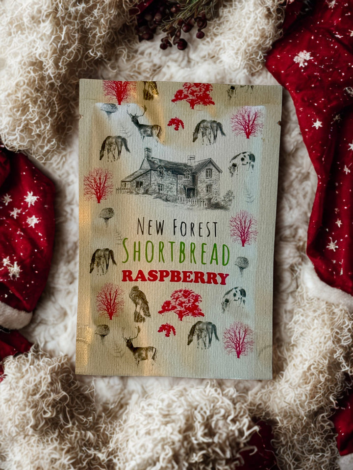 Raspberry Flavoured New Forest Shortbread - Snack Pack (2 Pieces)