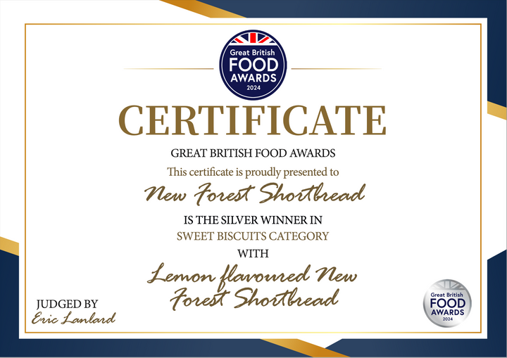 Lemon Flavoured New Forest Shortbread - Box of 8